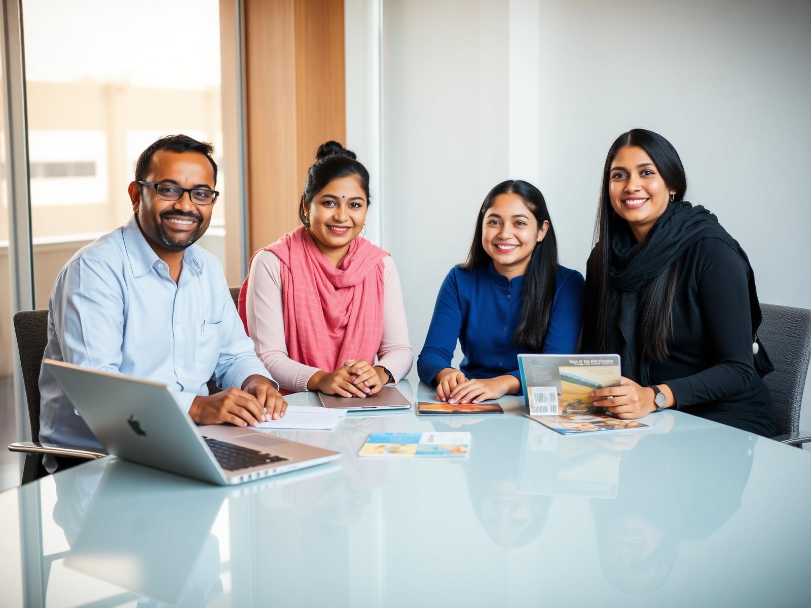 Counsellors meeting with a student